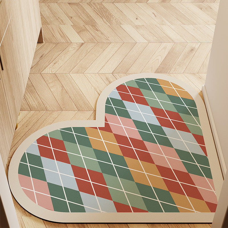 Heart-Shaped Non-Slip Bath Mat Bowlift