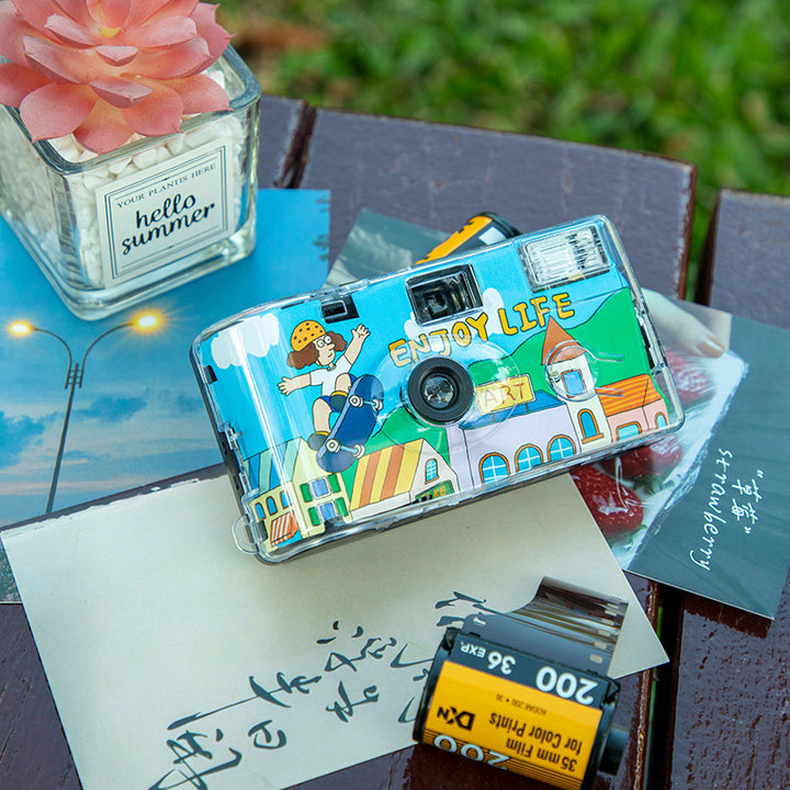 Playful Illustrated Instant Photo Camera Bowlift