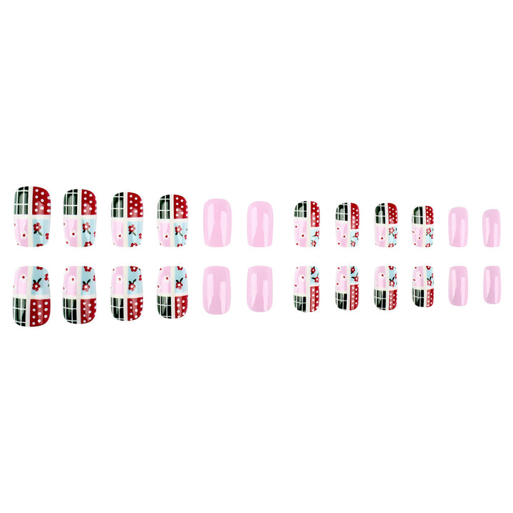 Artistic Patchwork Nail Art Bowlift