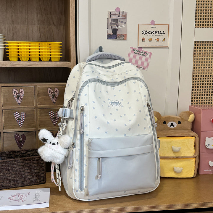 Creative Star-Printed Casual Backpack Bowlift