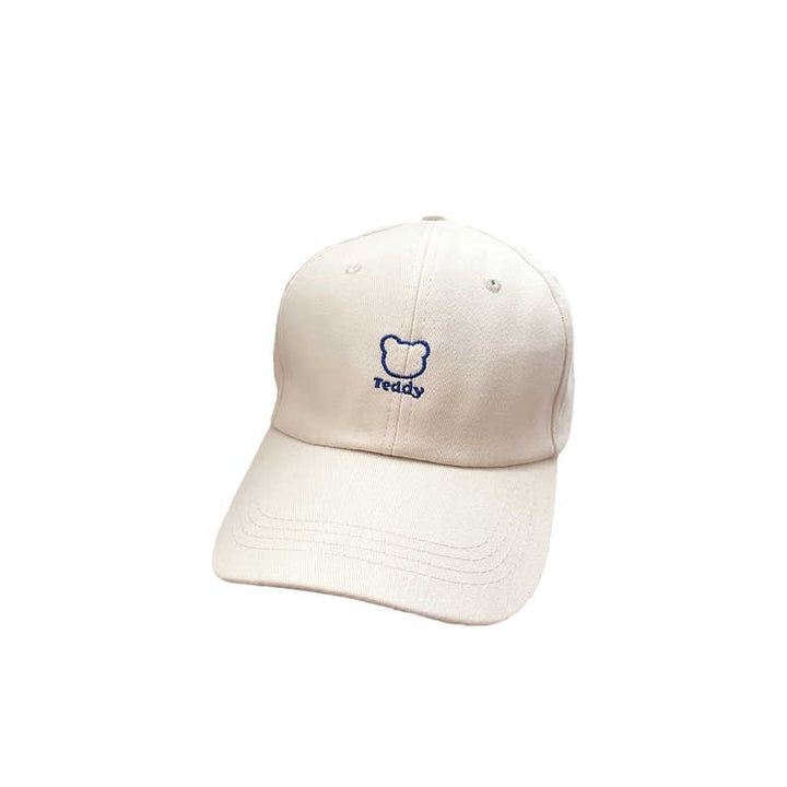 Women's Playful Teddy Bear Embroidered Baseball Cap Bowlift
