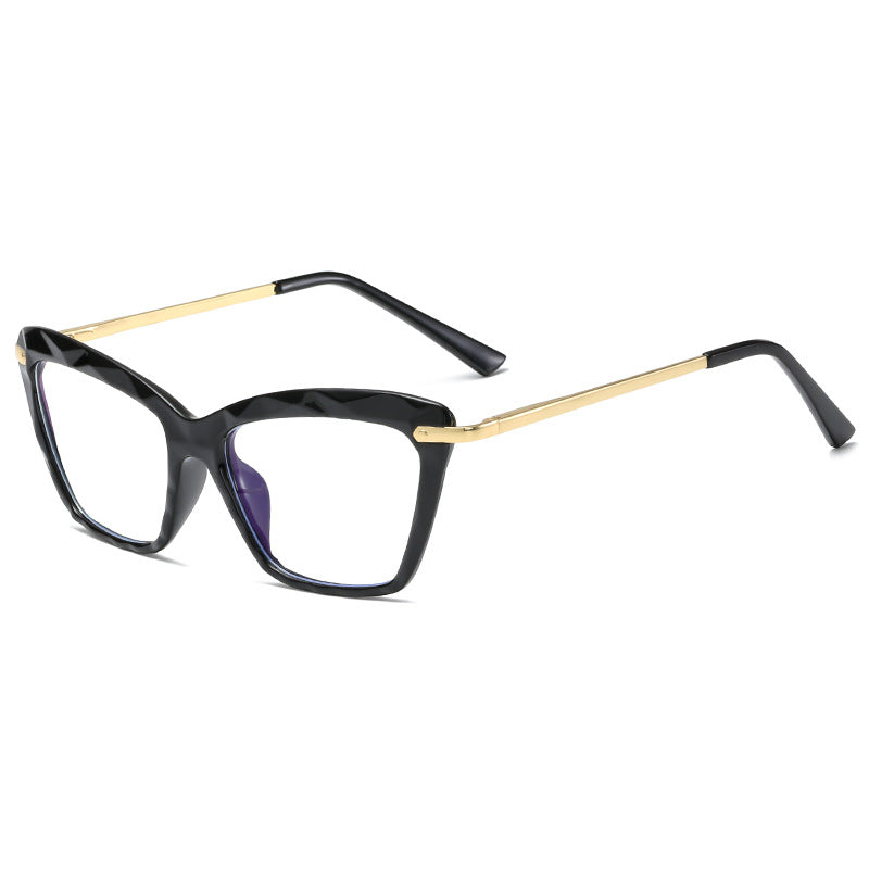 Women's fashionable oversized glasses with elegant metal frame Bowlift