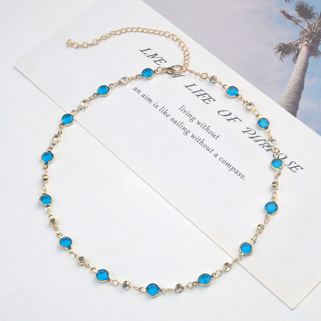 Elegant Stone Rhinestone Necklace Bowlift