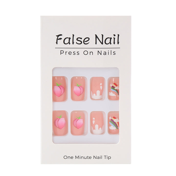Artificial nails with cheerful flower designs Bowlift
