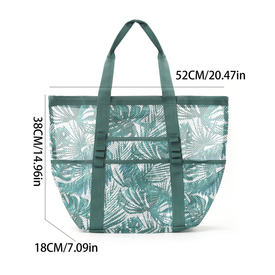 Mesh Beach Bag with Colorful Design Bowlift