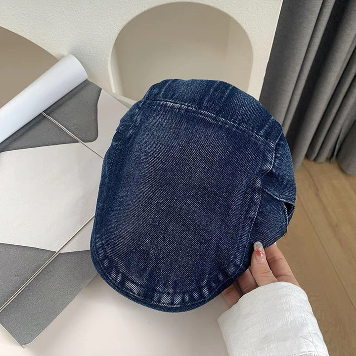 Denim Newsboy Cap