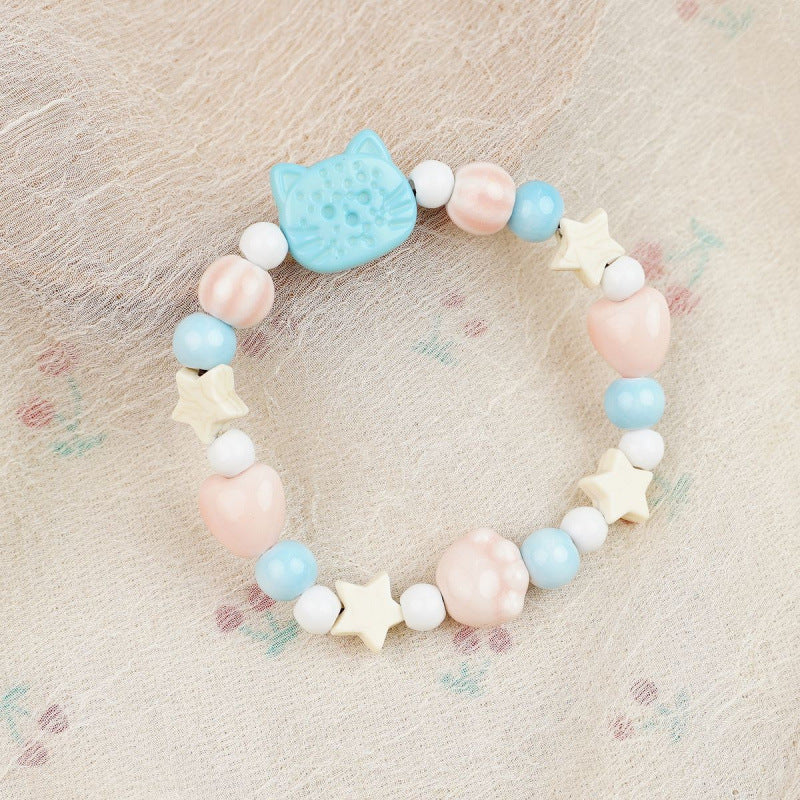 Heart-Shaped Beaded Bracelet Bowlift