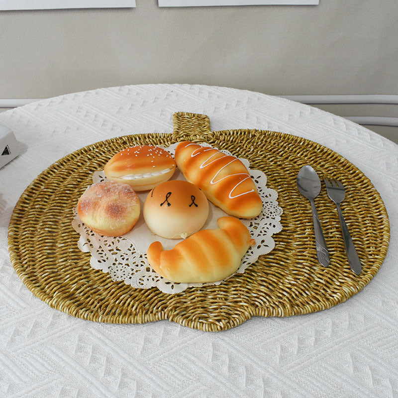 Decorative Woven Pumpkin Shaped Tray Bowlift