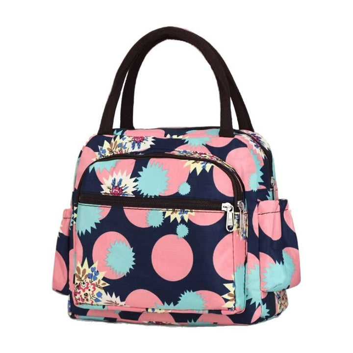 Cat Print Multi-Pocket Tote Bag Bowlift