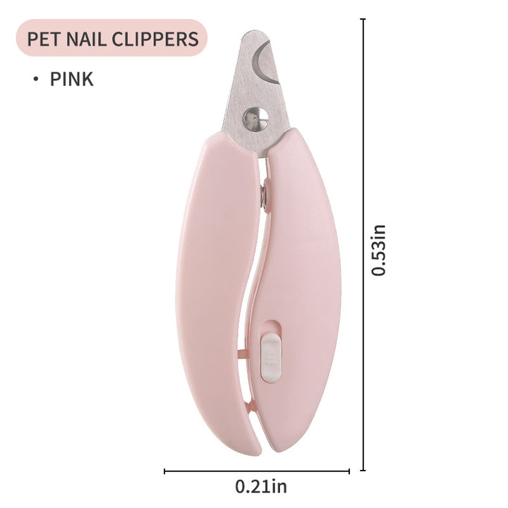 Ergonomic pet nail clippers with safety stop Bowlift