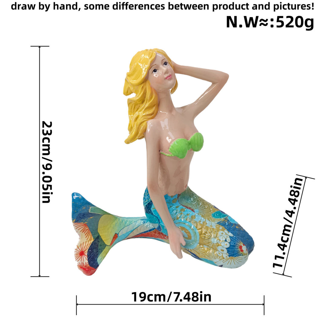 Decorative Mermaid Figurine Bowlift