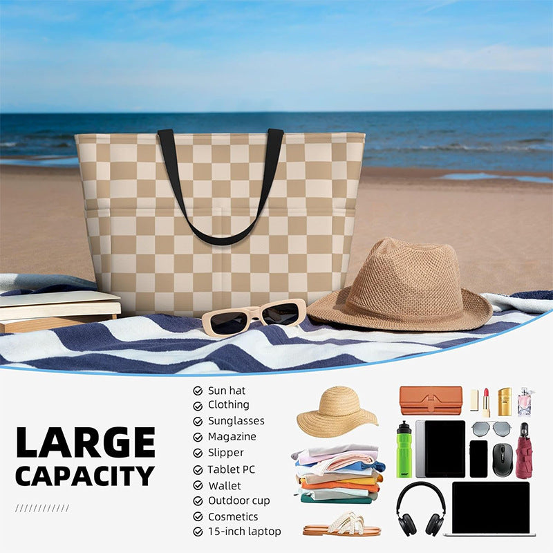 Durable beach bag with multiple compartments Bowlift