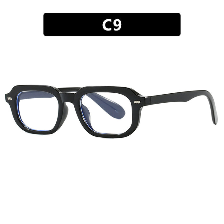 Women’s square sunglasses with high-gloss transparent frame and polarized lenses Bowlift