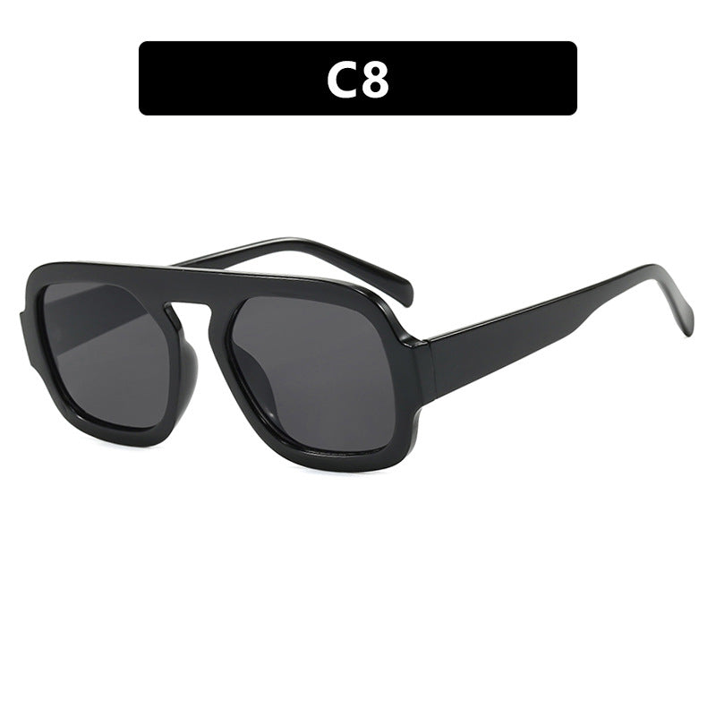 Women's trendy sunglasses with distinct angular design and UV protection Bowlift
