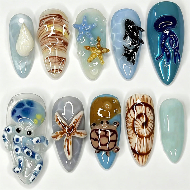 Luxury Nail Art Set with Galactic Designs Bowlift