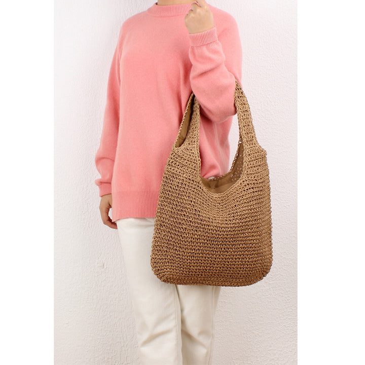 Handmade Mesh Tote Bag in Minimalist Design Bowlift
