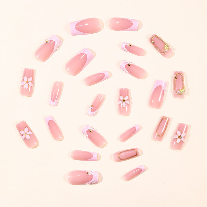 Decorative Floral Acrylic Nail Art Extensions Bowlift 1789713324