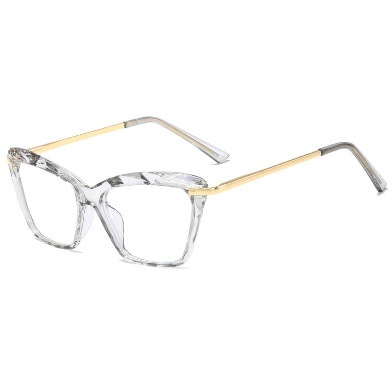 Women's fashionable oversized glasses with elegant metal frame Bowlift