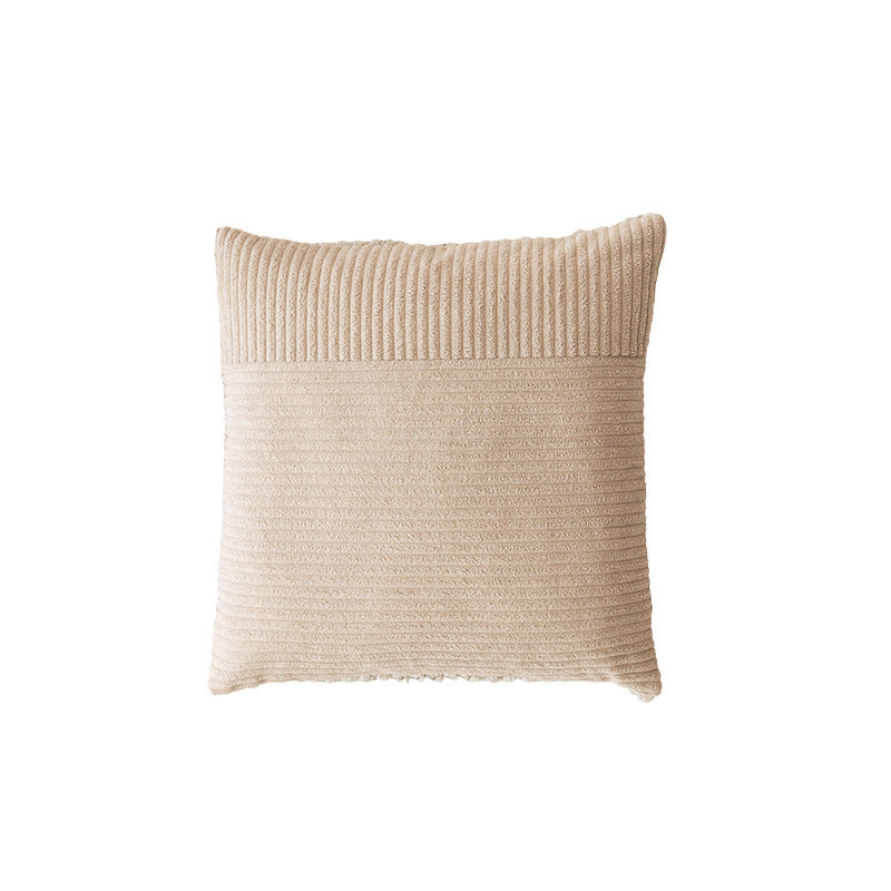 Ribbed Texture Decorative Pillow