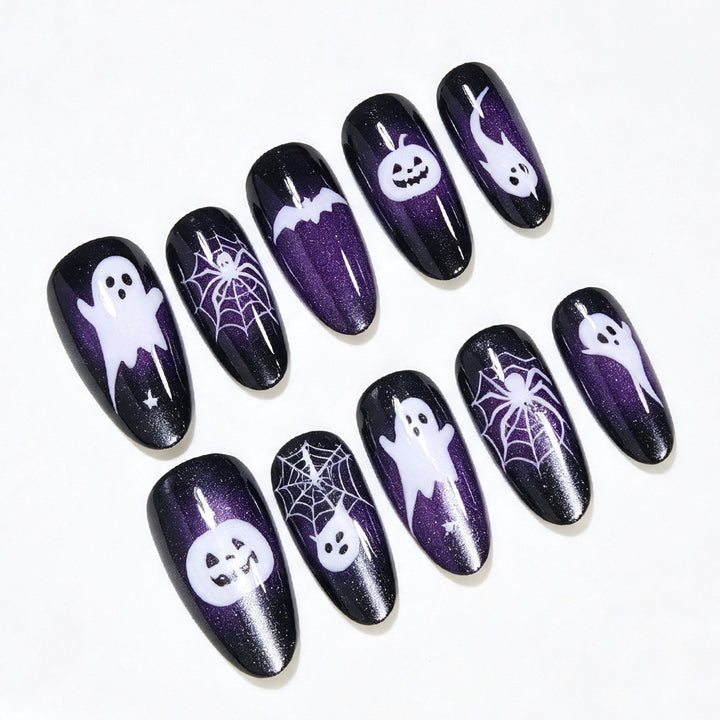 Halloween Themed Decorative Press-On Nails Bowlift