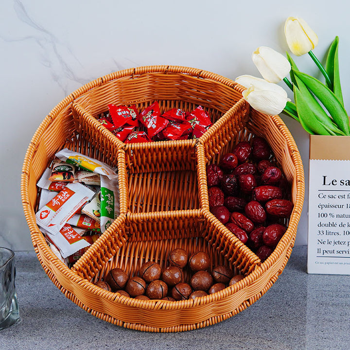 Ladies Elegant Round Storage Basket with Clear Lid Bowlift