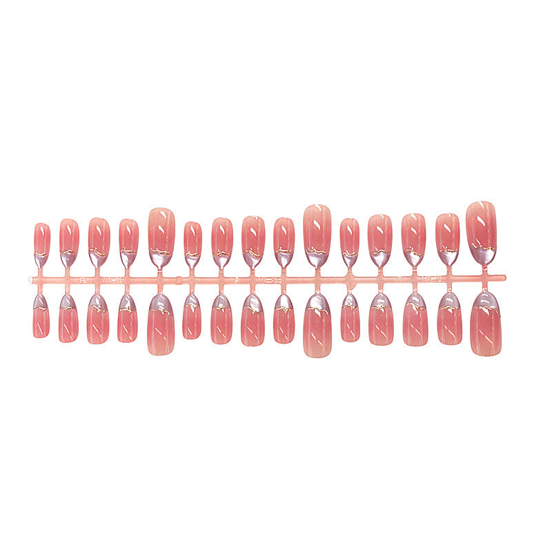 Elegant Marble Design Press-On Nails Bowlift