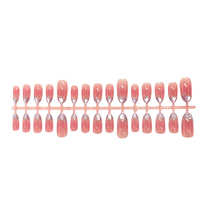 Elegant Marble Design Press-On Nails Bowlift