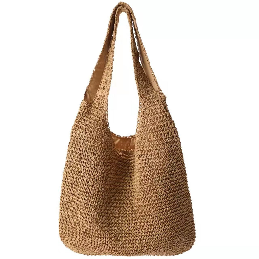 Spacious and Handcrafted Straw Tote Bag with Comfortable Shoulder Strap Bowlift