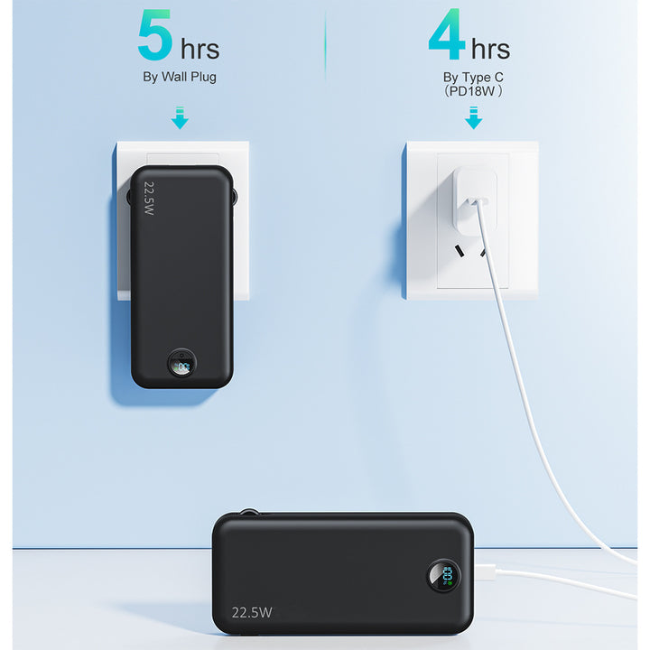 Portable power bank with fast charging function and high capacity Bowlift