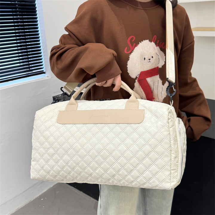 Quilted Travel Duffel Bag Bowlift