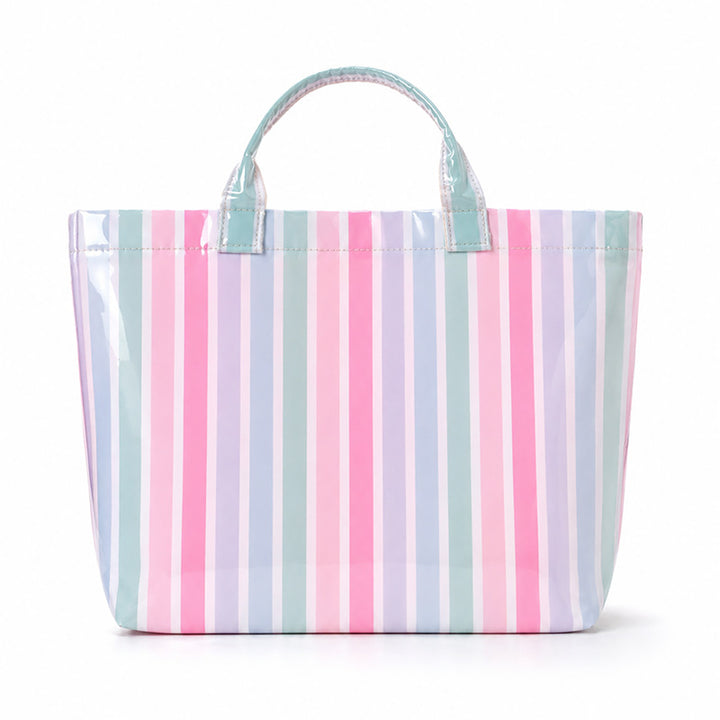 Beach bag with colorful check pattern and water-repellent coating Bowlift