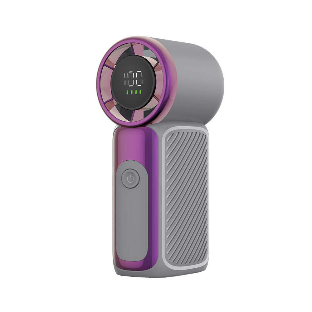 Unisex Portable Digital Display Handheld Fan Bowlift
