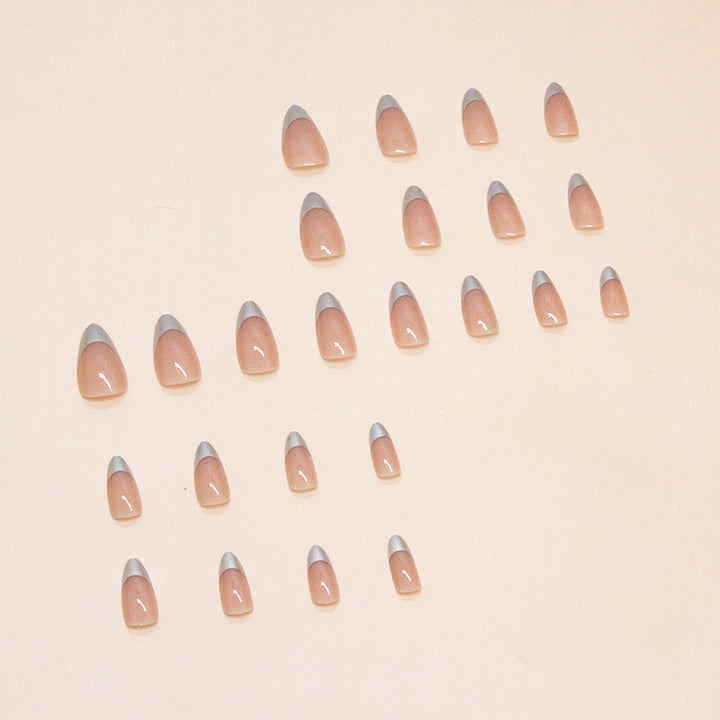 Metallic Tip Press-On Nail Extensions Bowlift