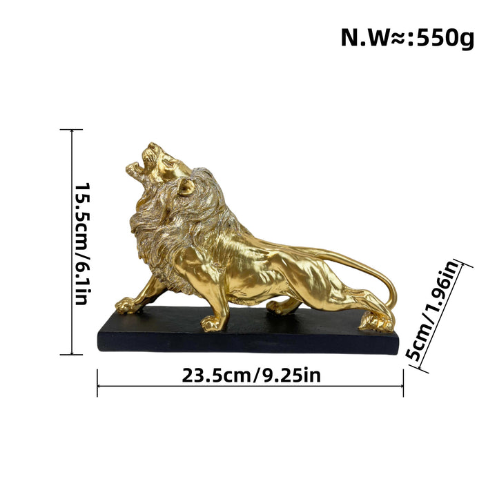 Decorative lion figure with golden details Bowlift