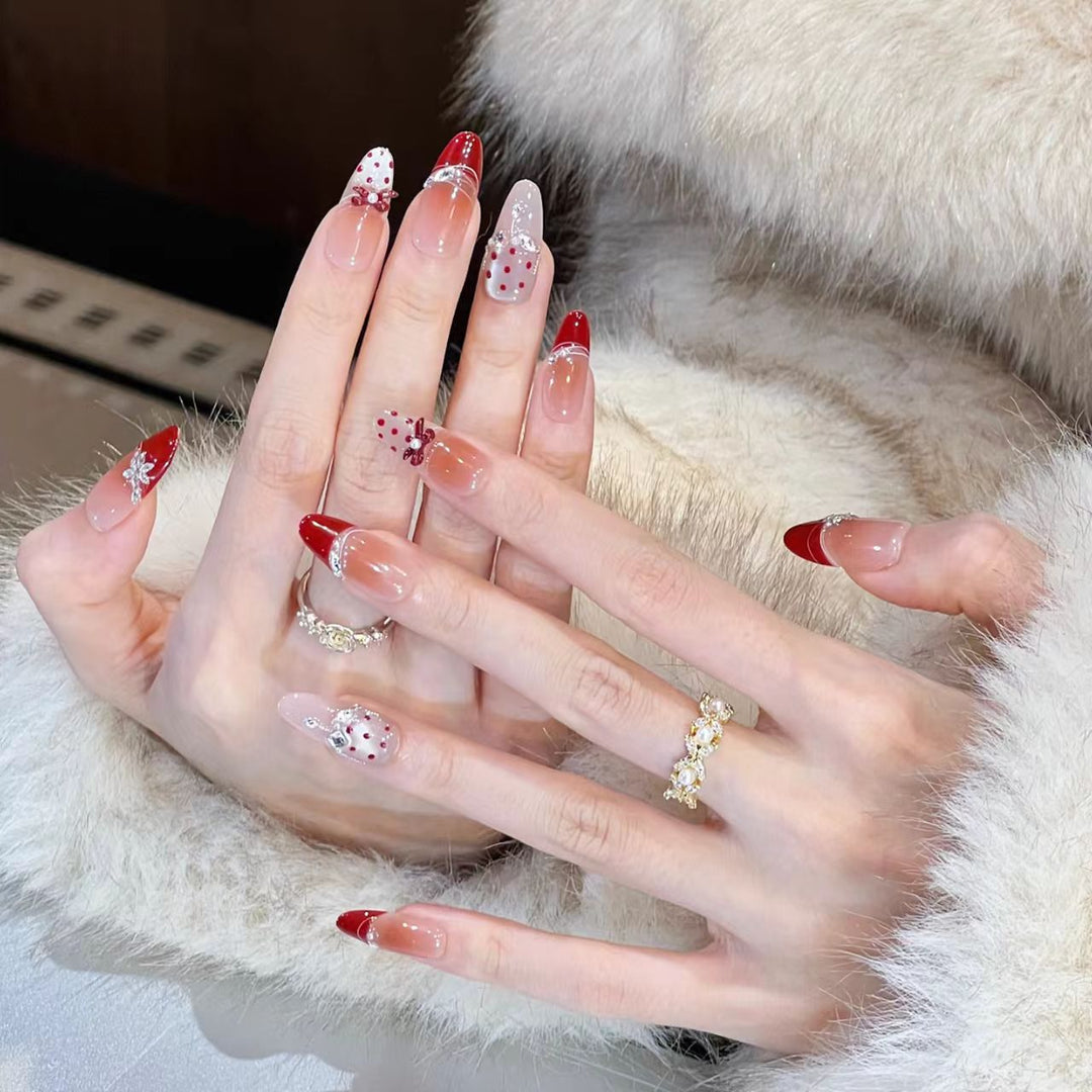 Premium Glossy Cashmere Nail Set Bowlift