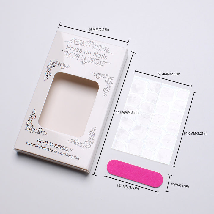 Artistic Floral Nail Art Press-On Set Bowlift