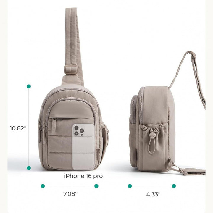 Practical sling bag with multiple compartments Bowlift