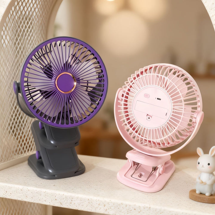 Women Portable Table Fan with Adjustable Head and Quiet Operating Noise Bowlift