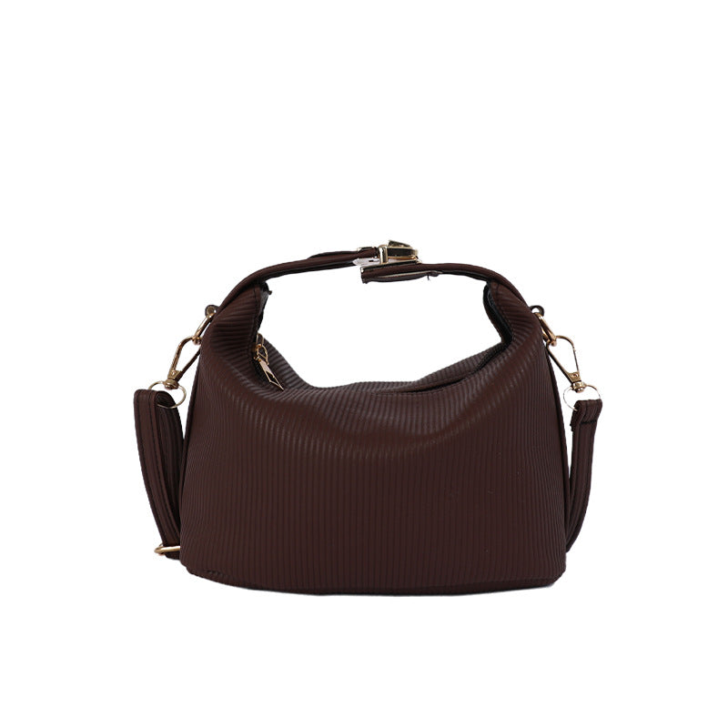 WoTextured Ribbed Handbag Bowlift