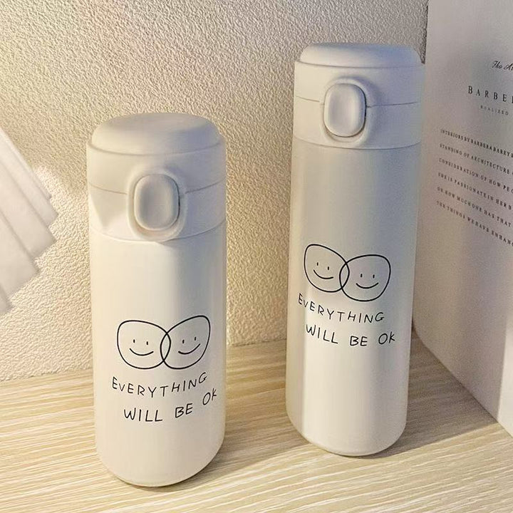 Ladies' insulated bottle with secure pressure cap and cute animal design Bowlift