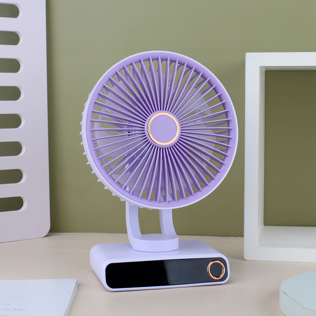 Ladies Portable Table Fan in Modern and Compact Design Bowlift