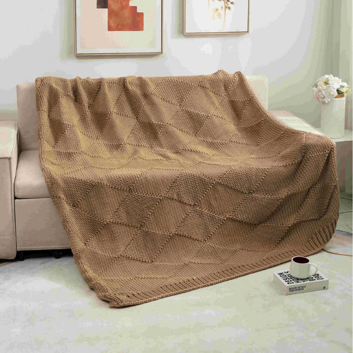 Home Decorative Knitted Throw Blanket