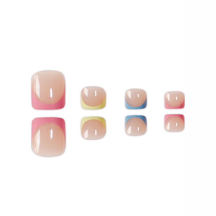 Decorative French Tip Nail Art Set Bowlift