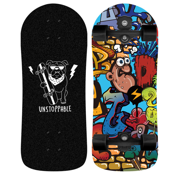 Unicorn-Themed Graphic Skateboard Bowlift