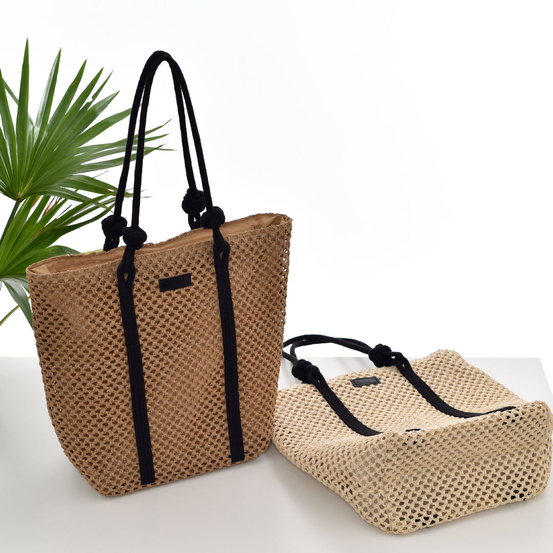 Handbag with Modern Mesh Design Bowlift