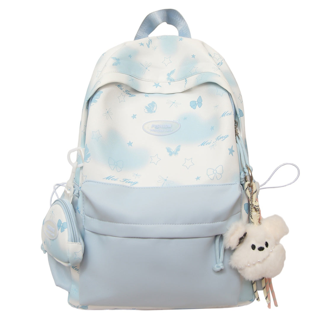 Stylish Butterfly Print Backpack Bowlift