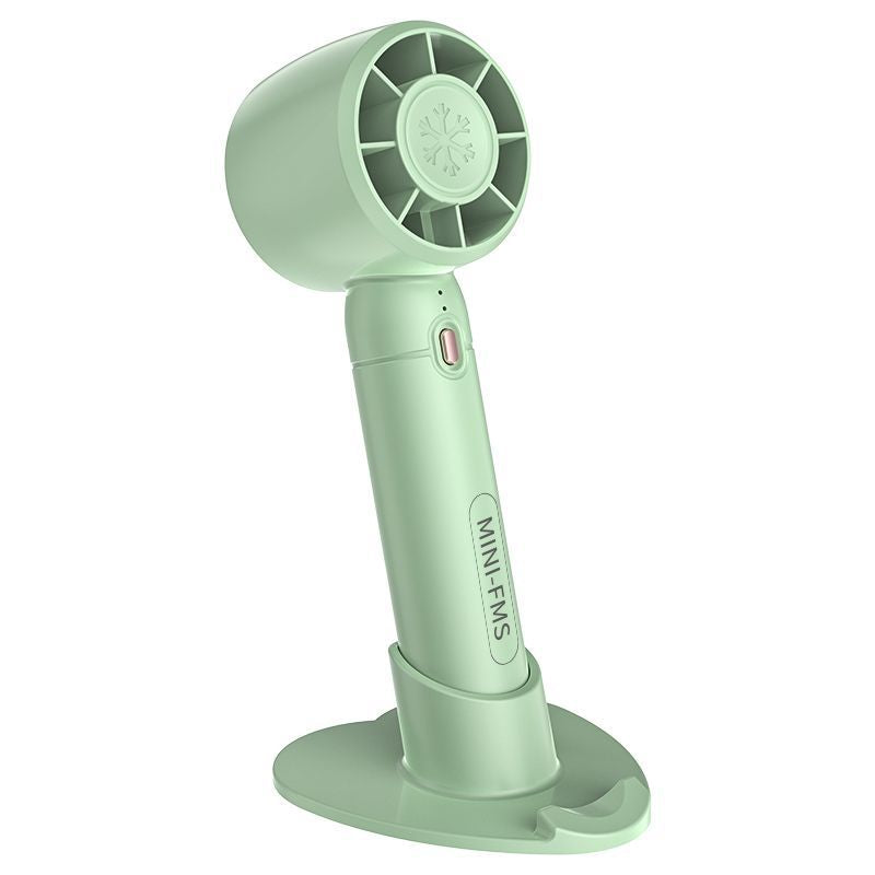 Ladies Portable Mini Hand Fan with Stand Bowlift