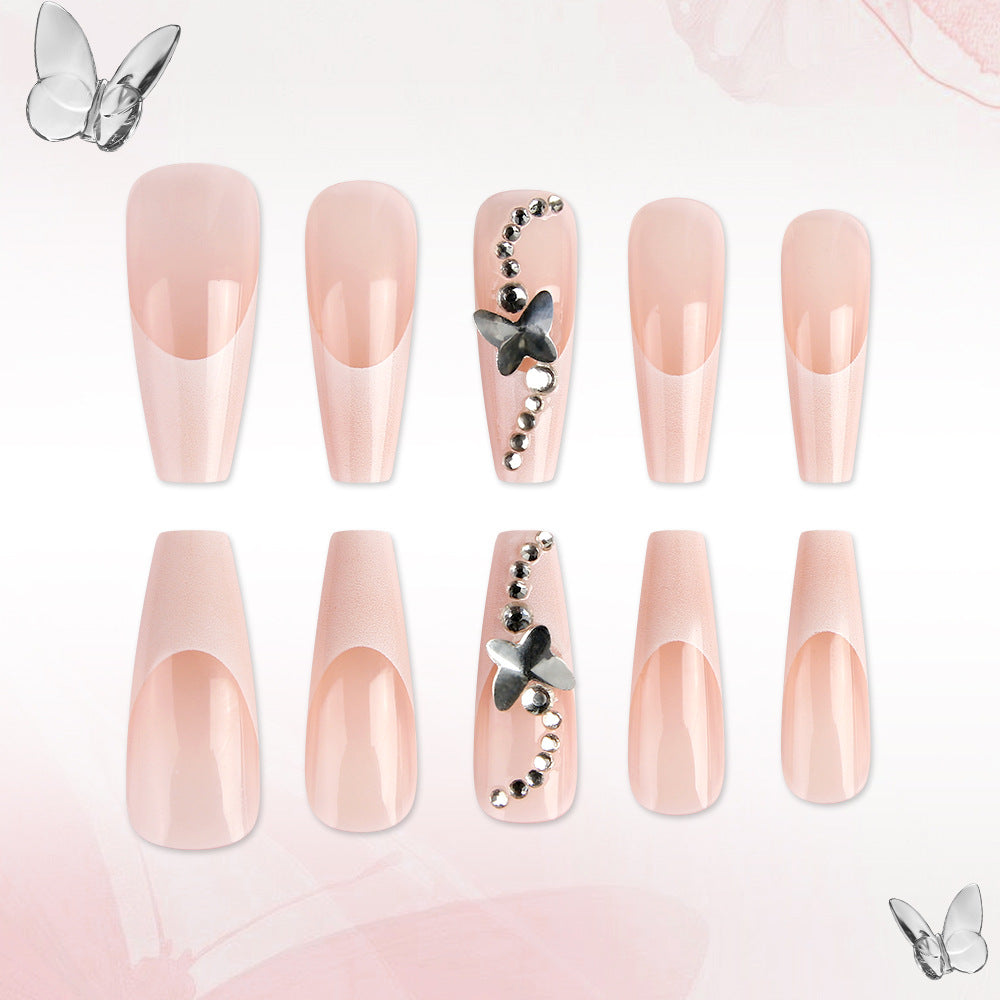 Elegant Press-On Nail Set Bowlift