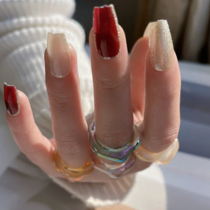 Elegant Press-On Nail Art Showcase Bowlift