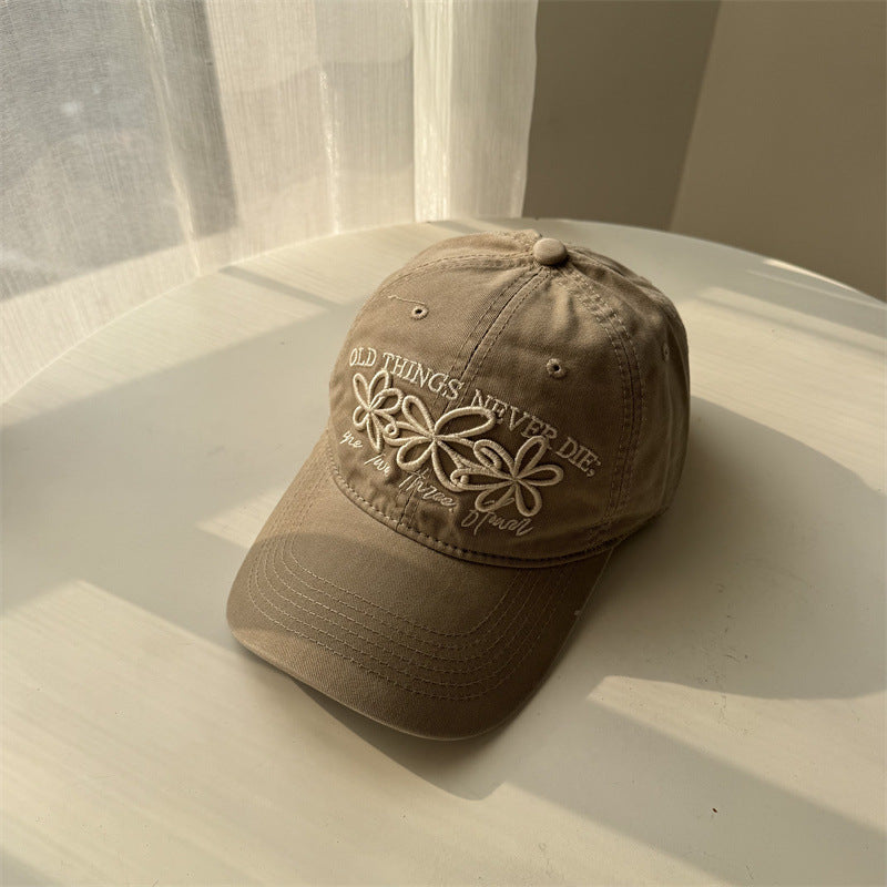Women's Embroidered Floral Baseball Cap Bowlift 1783922211